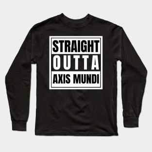 Straight Outta Axis Mundi Supernatural Path to Heaven Dark Side of the Moon Dean Sammy Castiel Long Sleeve T-Shirt